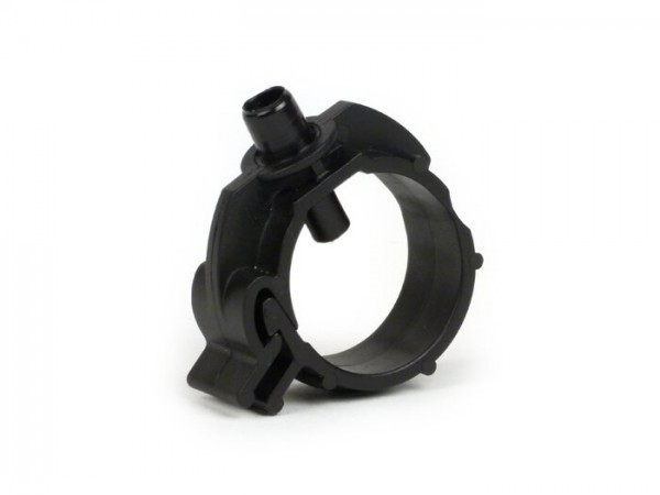 Retaining Clip For Wiring Loom, Black, Round Piaggio