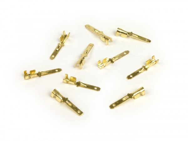 Crimp Terminal  Male Spade Connector 2.8mm Ø=0.51.0mm² Din 46244  10 Pcs