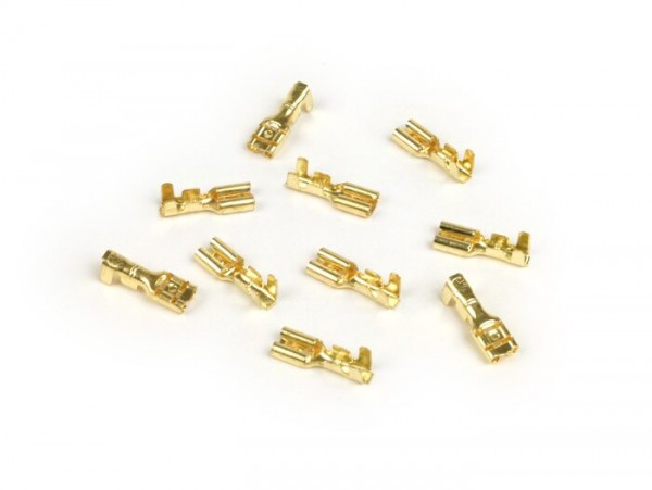 Crimp Terminal Female Spade Connector 4.8mm Ø=0.51.0mm² Din 46247  10 Pcs