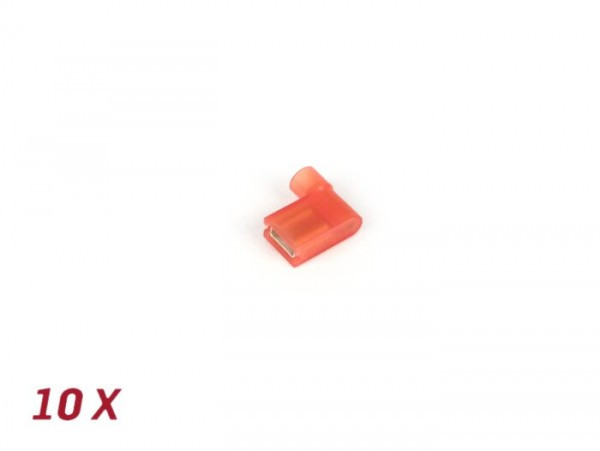 Crimp Terminal Female Spade Connector Female 90° Angle 6.3mm Ø=0.751.5mm² 10pcs