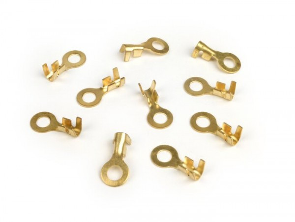 Crimp Terminal Ring Tongue 6.5mm Ø=1.01.5mm² 10 Pcs