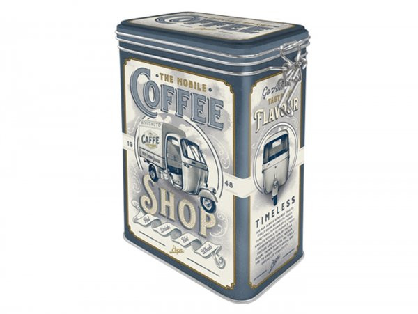 Coffee Tin, Aroma Tin, Clip Top Box Nostalgic Art  7.5x11x17.5cm (1.3l)