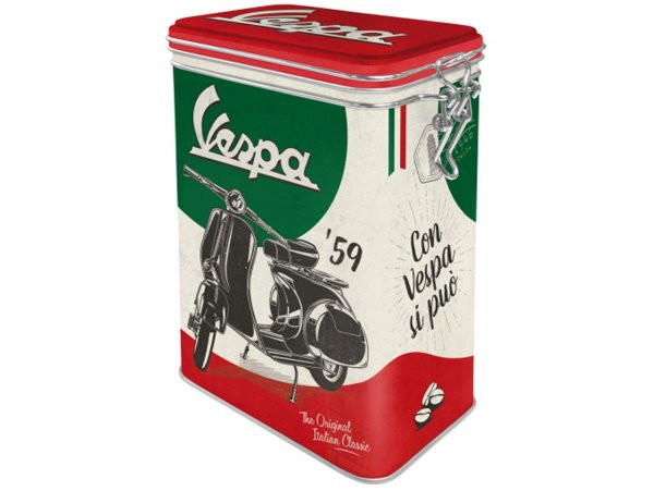 Coffee Tin, Aroma Tin, Clip Top Box Nostalgic Art  7.5x11x17.5cm (1.3l)