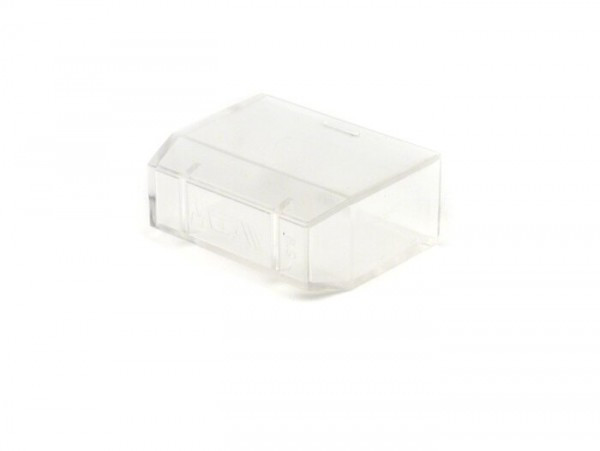 Cover Cap Fuse Housing Piaggio Transparent (used For Fuse Housing With 1 Male Spade Connector)