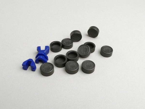 Caps For Variator Roller Cores Polini 16x13mm  Grey