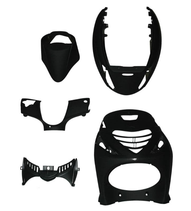 Kappenset 5-Delig Mat Zwart | Piaggio Zip Sp