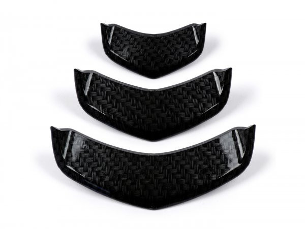 Horn Grill Insert, Chevron Set Moto Nostra, Carbon Style
