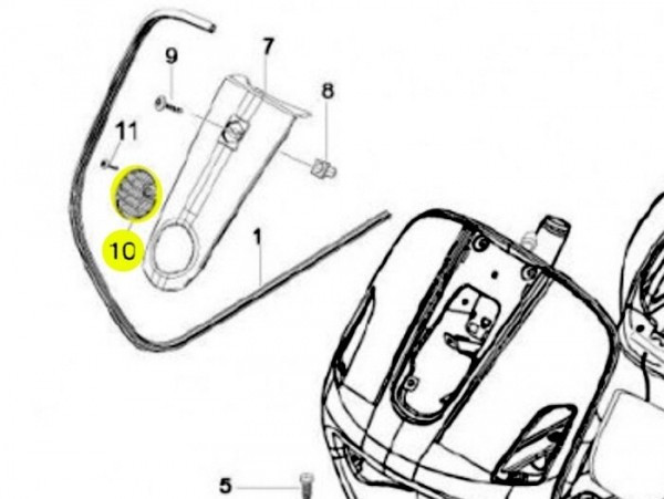 Horn Grill Piaggio