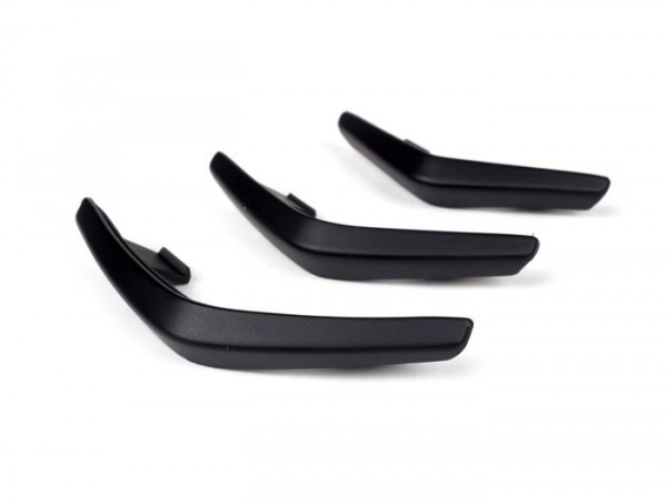 Horn Grill Insert, Chevron, Mat Black Power 1