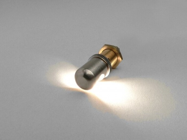 Number Plate Light Ø=14 X 22mm Universal Chrome