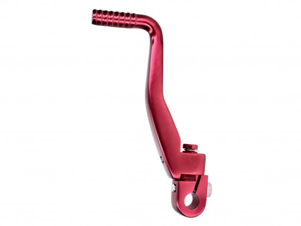 Kickstart Lever Foldable, Anodized Aluminum, Red 101 Octane