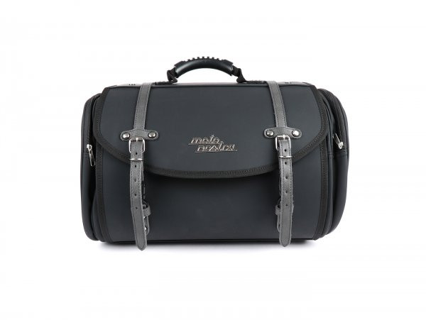 Roll Bag (large) For Carrier (alternative To Topcase) Moto Nostra Classic 'pu' 480x300x270mm  Black