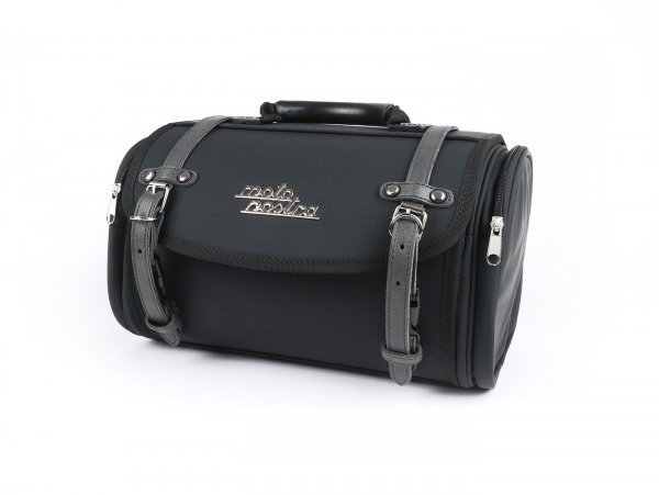 Roll Bag (small) For Carrier (alternative To Topcase) Moto Nostra Classic 'pu' 330x190x180mm  Black