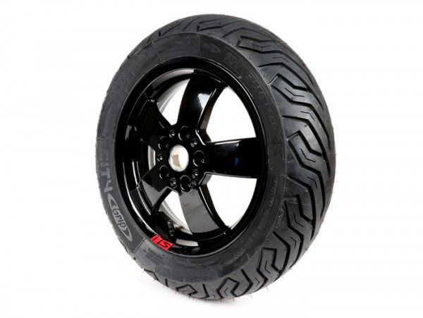 Komplettrad SommerBand achter michelin City Grip 130/70   zwart