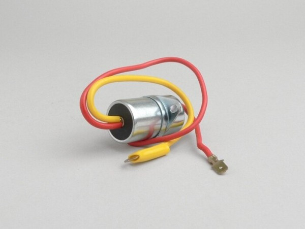 Capacitor Oem Quality Ø=20mm, 2wire (red Cable=male Spade Connector)