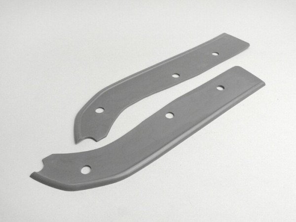 Pair Of Black Mudguard/leg Shield Rubbers Lambretta  Grey