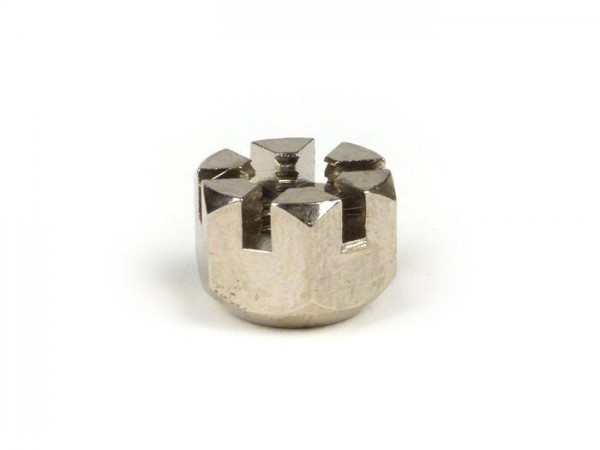 Domed Castle Nut For Fork Rods Lambretta  Nickel Plated