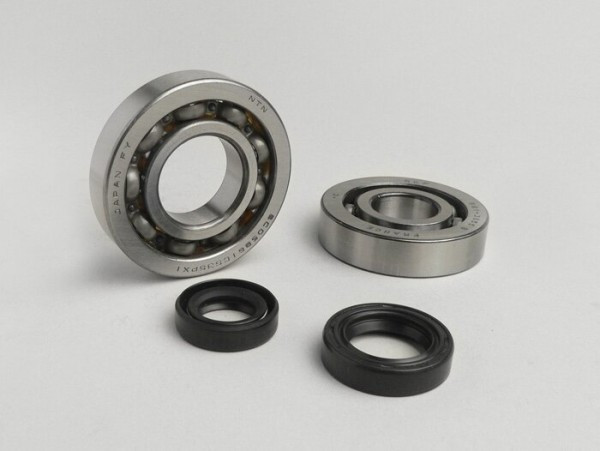 Bearing And Oil Seal Set For Crankshaft Athena Kymco 50cc (type Dink)