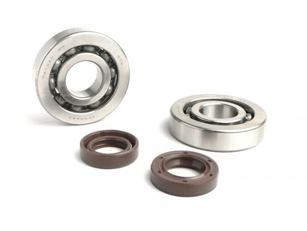 Bearing And Oil Seal Set For Crankshaft BGM Original Piaggio 50cc 2stroke