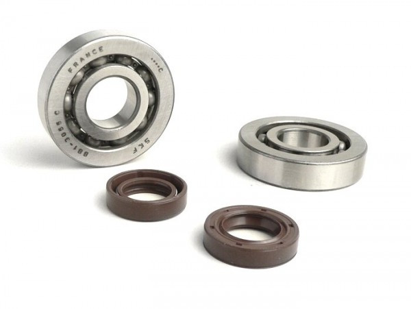 Bearing And Oil Seal Set For Crankshaft BGM Original Piaggio 50cc 2stroke
