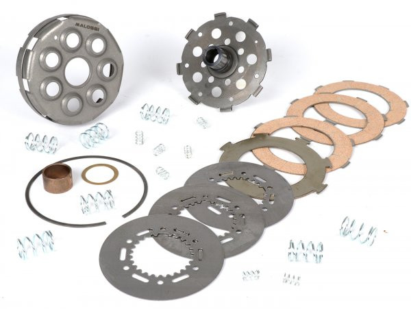 Clutch Malossi Power Up Clutch Ø109,5mm Vespa Type 7 Springs (rally200, Px200, T5 125cc) 4 Friction Plates (complete)