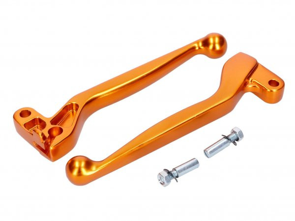Clutch And Brake Lever Set Alu Anodized Golden 101 Octane
