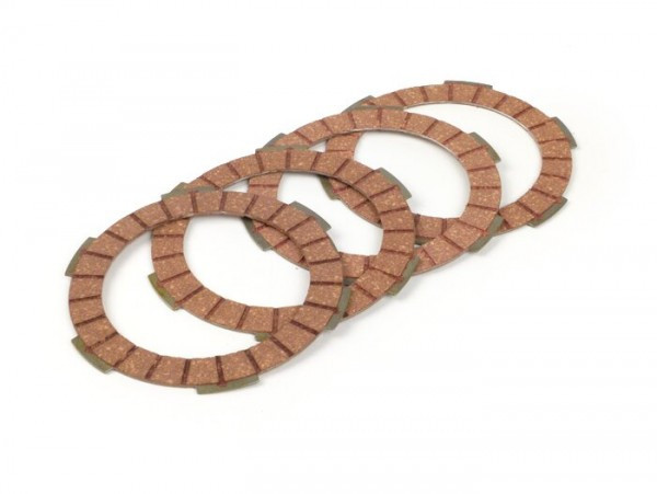 Clutch Friction Plate Set BGM Pro Superstrong Racing Red Vespa Smallframe Pk Xl2 Type 4 Plates