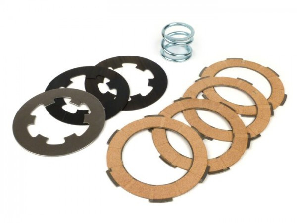 Koppelingsegment Malossi Mhr Vespa Kort Frame V50, V90, Ss50, Ss90, Pv125, Et3, Pk50, Pk80, Pk50 S, Pk80 S, Pk125 S, Pk50 Xl, Pk125 Xl, Ets, Pk50 Hp, Pk50 Ss  4scheiben (incl. Veren En Scheiben)