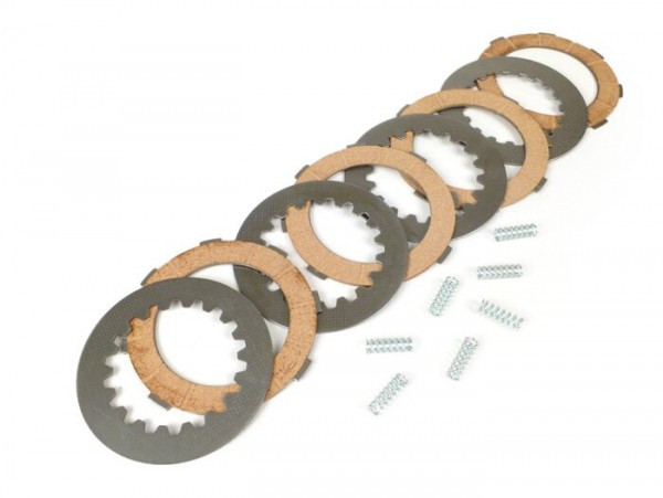 Clutch Friction Plate Set Malossi Sport Vespa Cosa2 4 Friction Plates (incl. Steel Plates And Springs)