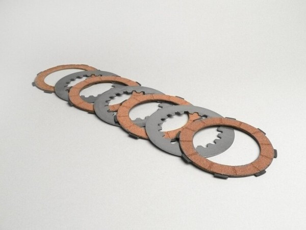 Clutch Friction Plate Set Newfren Vespa Cosa2 4 Friction Plates (incl. Steel Plates)