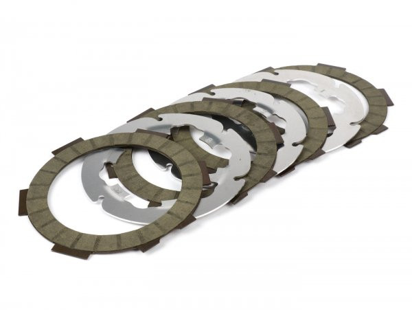 Clutch Plates Set Incl. Discs Fabbri Racing Fb45 (carbon Plates + Duralumin Discs)  4discs