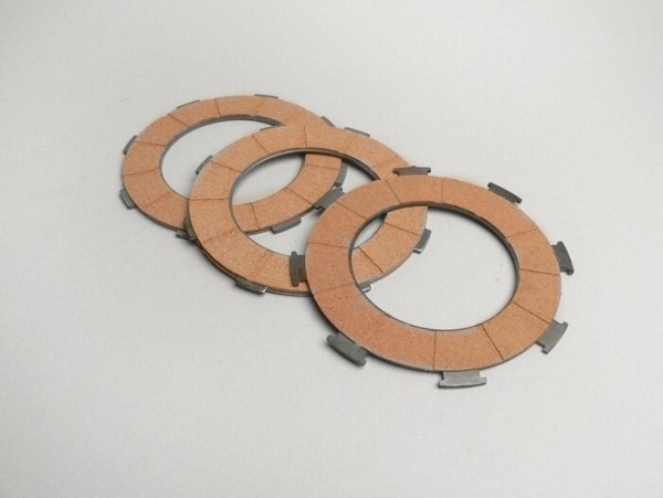 Clutch Friction Plate Set Surflex Type 7 Springs (vespa Rally200, Px200, T5 125cc) 3 Friction Plates Premium Quality