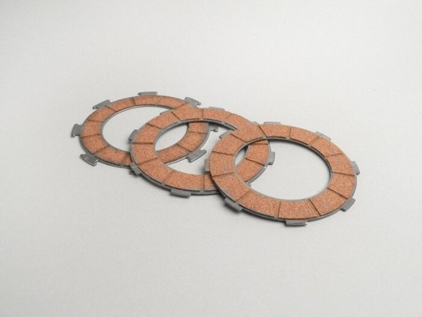 Clutch Friction Plate Set Vespa Type 7 Springs 3 Friction Plates
