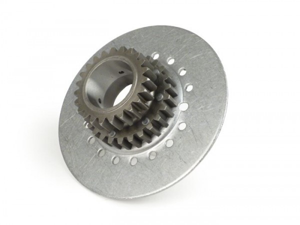 Clutch Sprocket Drt Vespa Type 7 Springs (rally200, Px200, T5 125cc) For Primary Gear Drt 62 Tooth (straight)  23 Tooth
