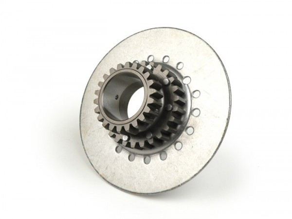Kupplungsritzel DRt Vespa Type 7veren (rally200, Px200, T5 125cc)  Voor Primair Rad Polini 64 Tanden (geradeverzahnt)  21tanden 