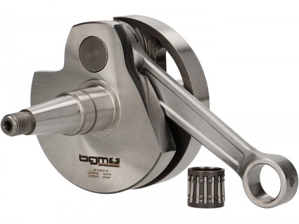 Crankshaft Barone Special By BGM Pro (rotary Valve) 60mm Stroke, 120mm Connecting Rod, Piston Pin=Ø16mm Vespa Px80150  Per Cilindri Speciali Che Richiedono Una Biella Con Lunghezza Di 120 Mm
