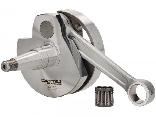 Crankshaft BGM Pro (rotary Valve) 60mm Stroke, 128mm Connecting Rod, Piston Pin=Ø16mm