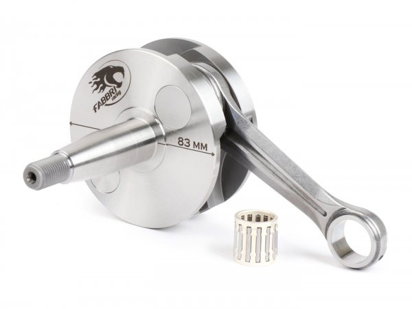 Crankshaft Fabbri Racing (con Rod By Primatist, For Reed Valve Intake, Webs=Ø83mm,fits Without Machining) Full Circle, 51mm Stroke, 97mm Connecting Rod