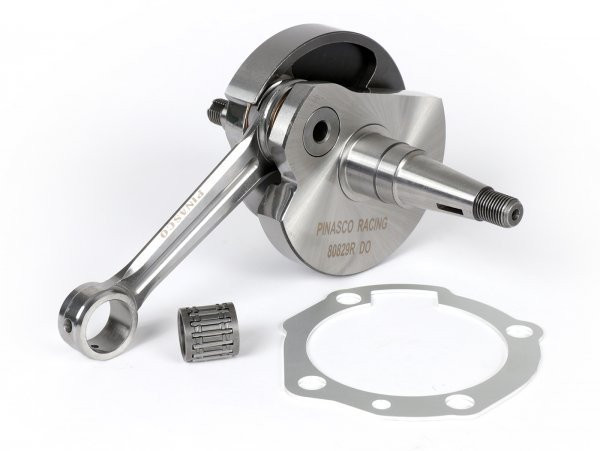 Crankshaft Pinasco Racing, Rotary Valve, Stroke 60mm, Conrod 110mm  Extra Wide Crank Web (17.95mm) For Engine Case Pn26482041