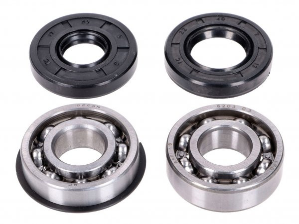 Crankshaft Bearing Set Incl. Oil Seals 101 Octane For Puch Maxi E50 Old Engine Type