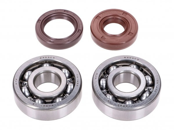 Crankshaft Bearing Set Naraku Fkm Heavy Duty For Minarelli Am6