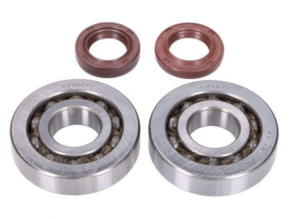 Crankshaft Bearing Set Naraku Fkm Heavy Duty For Piaggio