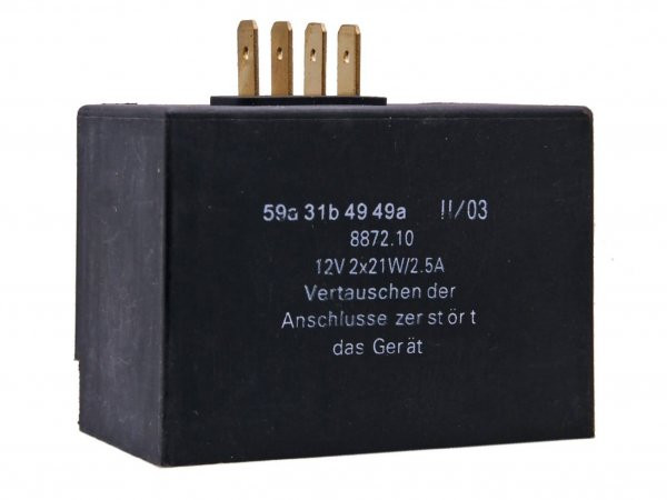 Charge Controller / Flasher Relay 12v 2x21w, 2.5a 101 Octane