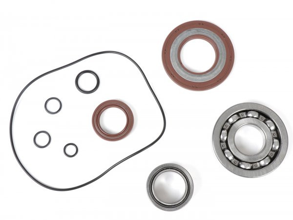 Bearing And Oil Seal Set For Crankshaft BGM Pro Fkm/viton® (e10/etahnol Resistant) Vespa Px  Rubber Type  Incl. Orings