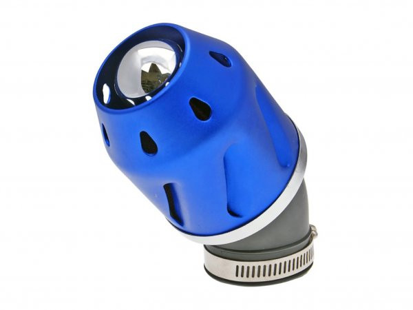 Air Filter 101 Octane Grenade Blue Bent Version 42mm Carb Connection