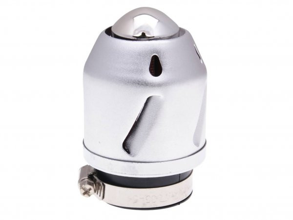 Air Filter 101 Octane Grenade Silver Straight Version 42mm And 35mm Carb Connection