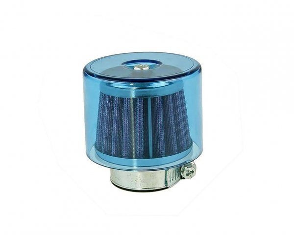 Air Filter Airsystem 101 Octane Metal Gauze Filter 35mm Straight Version Blue Shield