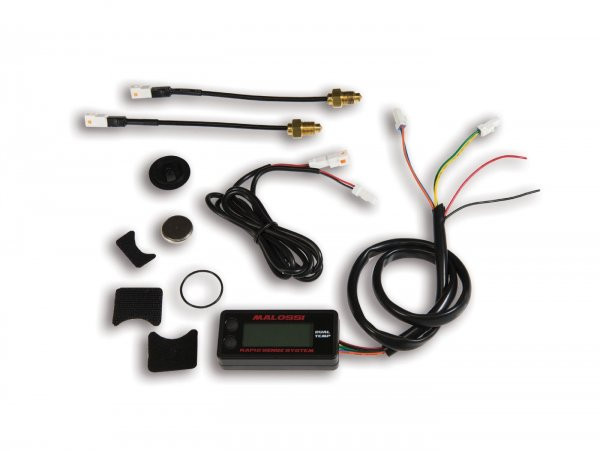 Temperature Gauge Malossi Dual Universal 25°c  +250°c (13°f  +482°f)  (69mm X 32mm X 16mm)
