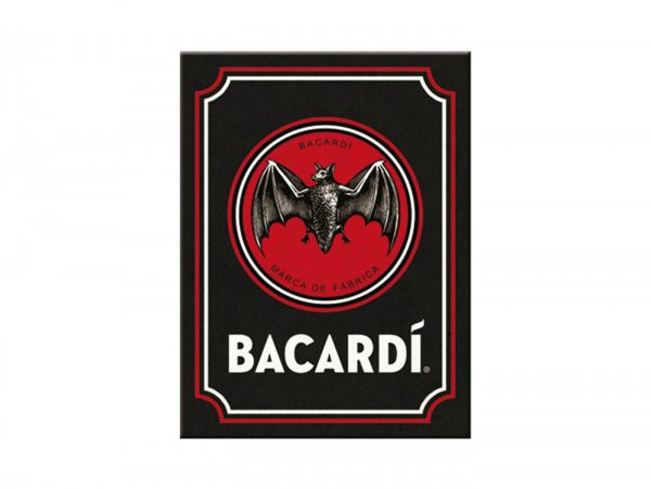 Magnet Nostalgic Art "bacardi  Logo Black"  6x8cm