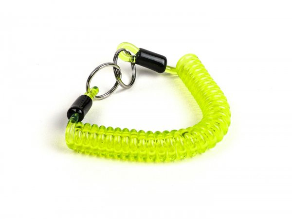 Key Ring Moto Nostra Spiral Length 150mm  Green